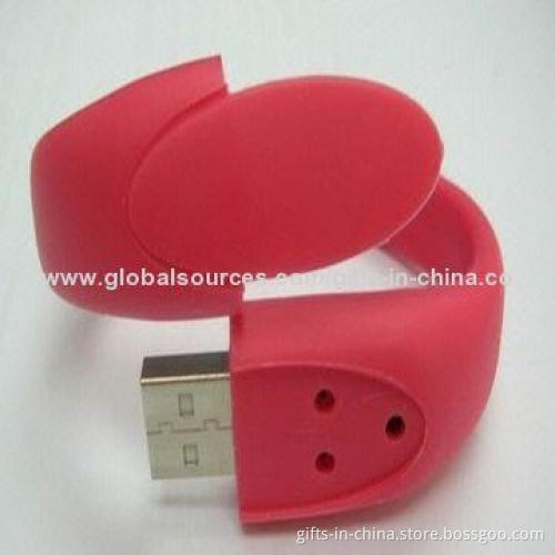 Bracelet 4GB USB Flash Drives, Customized Imprinted Logos and Free Samples Supply